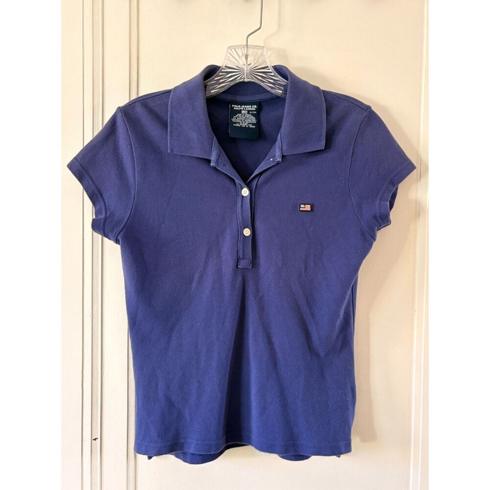 100% Cotton, preppy, Americana, uniform, Polo Ralph Lauren Navy Blue Polo Shirt